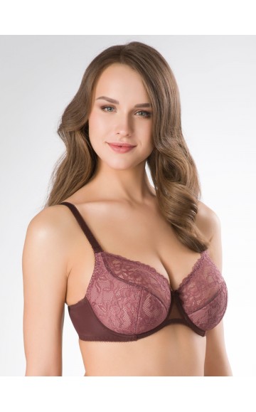 Бюстгальтер Sermija Semi-Soft 38 Махагон
