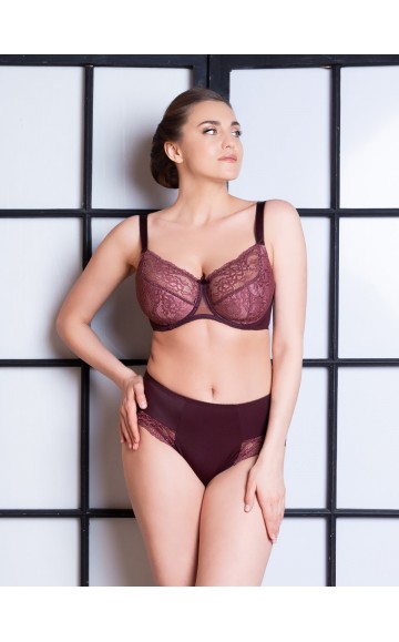 Бюстгальтер Sermija Semi-Soft 38 Махагон