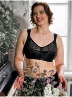 Бюстгальтер Sermija Dancing petals 186 Melissa Черный