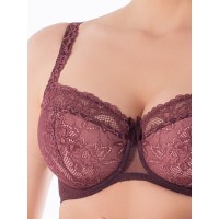 Бюстгальтер Sermija Balconette 37 Махагон