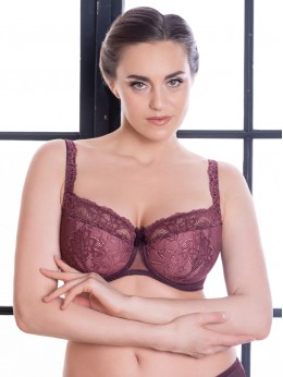 Бюстгальтер Sermija Balconette 37 Махагон