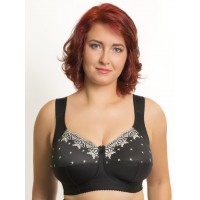 Бюстгальтер Valmira 1107 ADA Черный с белой вышивкой Бюстгальтер Valmira 1107 ADA Черный с белой вышивкой