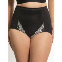 Трусы Valmira 2954 Черный с белой вышивкой