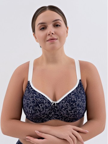 Бюстгальтер Valmira 1203 LAIMA Синий с молоком