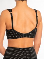 Бюстгальтер Valmira 1101 ROSE Черный с лотосом в горошек