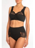 Бюстгальтер Valmira 1101 ROSE Черный с лотосом в горошек