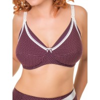 Бюстгальтер Valmira 1123 AELITA Вино в крапинку