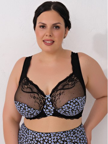 Бюстгальтер Valmira 1113 LAUREN Черный с синим