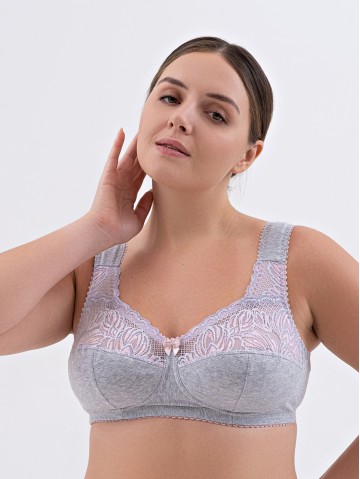 Бюстгальтер Valmira 1101 ROSE Серый с лотосом