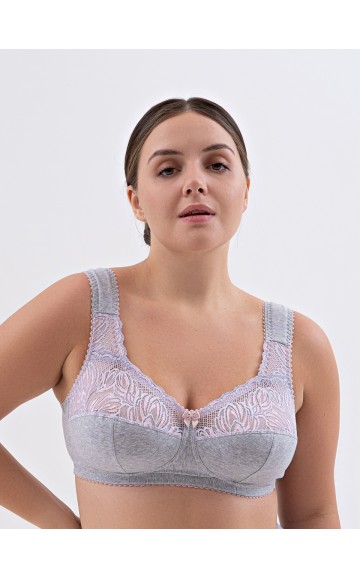 Бюстгальтер Valmira 1101 ROSE Серый с лотосом