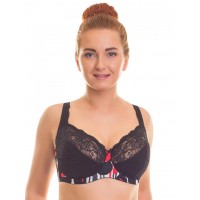 Бюстгальтер Valmira 1109 VIOLA Чёрный мак
