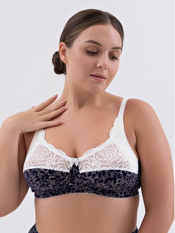 Бюстгальтер Valmira 1201 ROZITA Синий с молоком