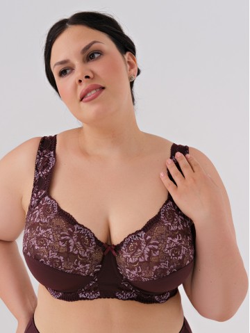 Бюстгальтер Valmira 1113 LAUREN Вино с миндалём