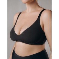 Бюстгальтер Indefini мягкий черный Indefini 5045WXY