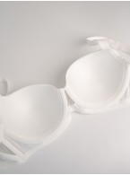 Бюстгальтер Indefini белый с сеточкой Indefini 5053WXY