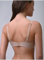 Бежевый Бюстгальтер Indefini с мягкими косточками 4055WXY Бежевый Бюстгальтер Indefini с мягкими косточками 4055WXY