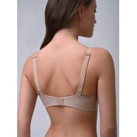 Бежевый Бюстгальтер Indefini с мягкими косточками 4055WXY