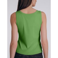 Зеленая Женская майка Indefini 5105TDJ