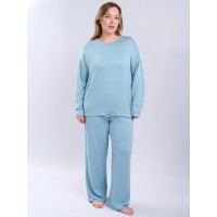 Женская голубая пижама с длинным рукавом 5109TCC Женская голубая пижама с длинным рукавом 5109TCC