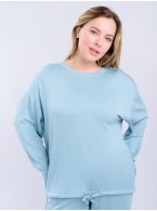 Женская голубая пижама с длинным рукавом 5109TCC Женская голубая пижама с длинным рукавом 5109TCC