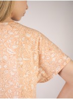 Женская персиковая бамбуковая сорочка 5060SDX Женская персиковая бамбуковая сорочка 5060SDX