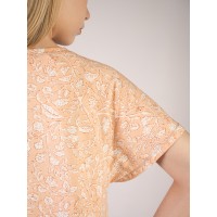 Женская персиковая бамбуковая сорочка 5060SDX