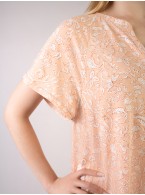 Женская персиковая бамбуковая сорочка 5060SDX Женская персиковая бамбуковая сорочка 5060SDX