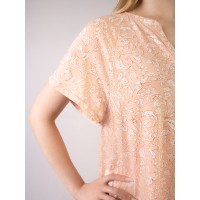 Женская персиковая бамбуковая сорочка 5060SDX