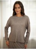 Женская пижама indefini серого цвета 5097TCC