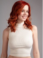 Женский топ с горлом Indefini 3126TDJ