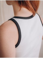 Белый женский топ-майка Indefini 5103TDJ Белый женский топ-майка Indefini 5103TDJ