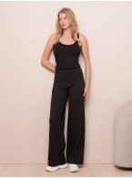 Женские брюки-клеш черные 4306TDJ Женские брюки-клеш черные 4306TDJ