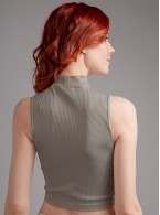 Женский топ с горлом Indefini 3204TDJ