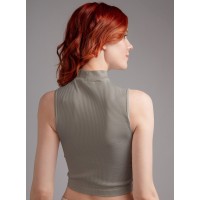 Женский топ с горлом Indefini 3204TDJ