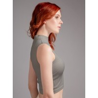 Женский топ с горлом Indefini 3204TDJ