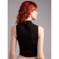 Женский топ с горлом Indefini 3203TDJ