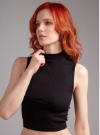 Женский топ с горлом Indefini 3203TDJ