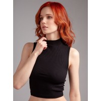 Женский топ с горлом Indefini 3203TDJ