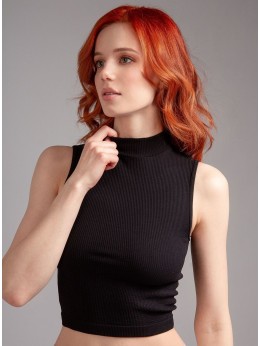 Женский топ с горлом Indefini 3203TDJ