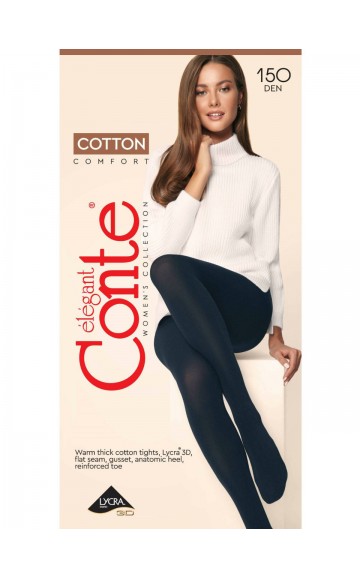 Колготки женские CONTE COTTON 150 grafit