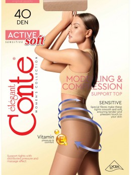 Колготки женские CONTE ACTIVE SOFT 40 natural