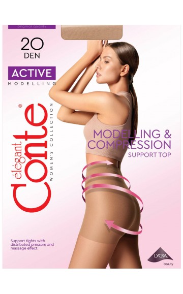 Колготки женские CONTE ACTIVE 20 bronz