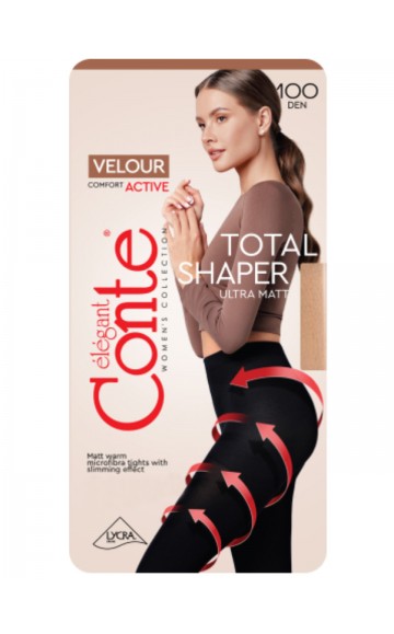 Колготки женские CONTE VELOUR ACTIVE 100 nero
