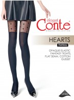 Колготки женские CONTE FANTASY HEARTS 50/30 nero