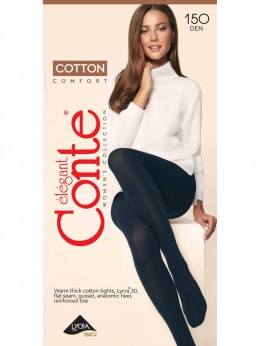 Колготки женские CONTE COTTON 150 nero