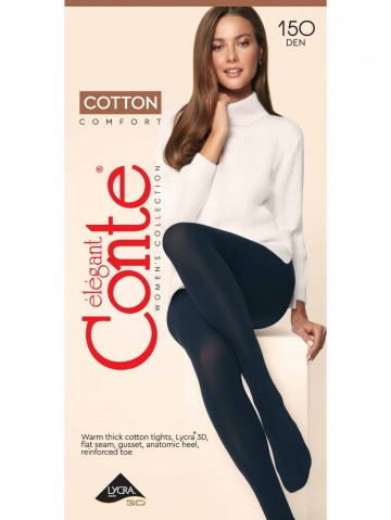 Колготки женские CONTE COTTON 150 nero