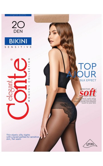 Колготки женские CONTE BIKINI 20 grafit