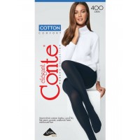 Колготки женские CONTE COTTON 400 nero