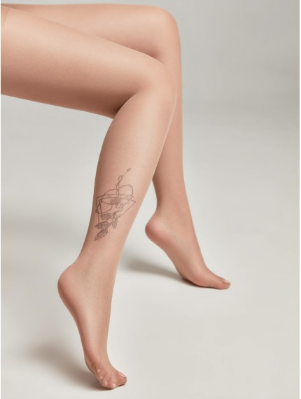 Колготки женские CONTE FANTASY TATTOO 005 natural