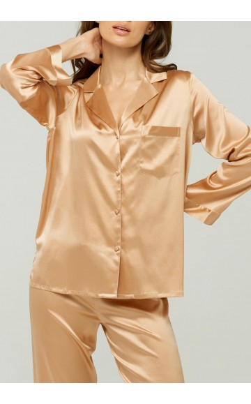 Блуза шелковая Marc & Andre Silk Caramel S22-00SS107